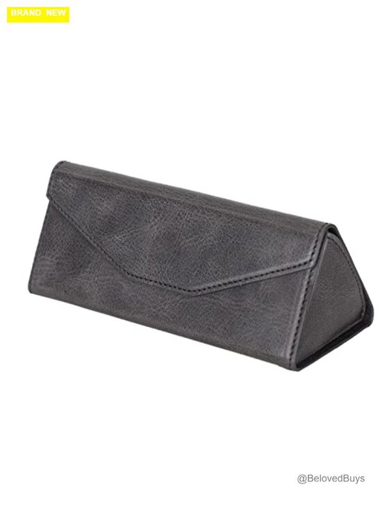 Genuine Leather Handmade Foldable Sunglass Case, Protective Eyeglass Pouch main image 4